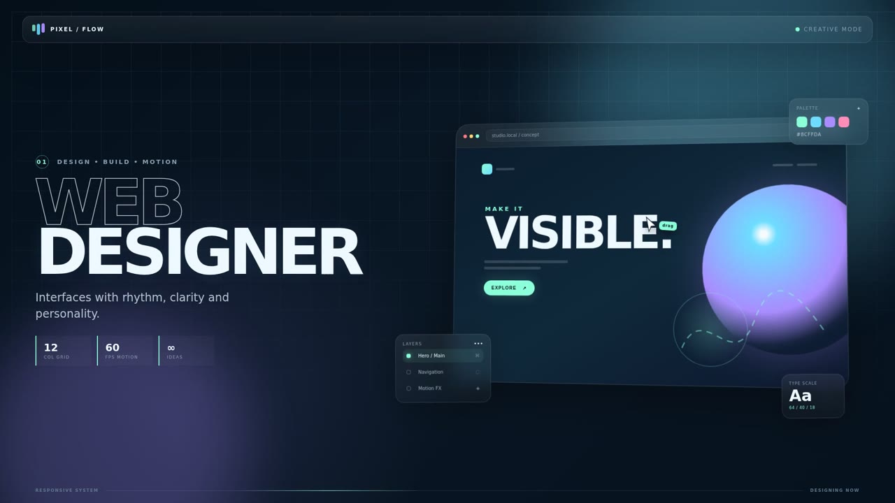 Web Designer — Interfaccia Creativa in Movimento (web_a012)
