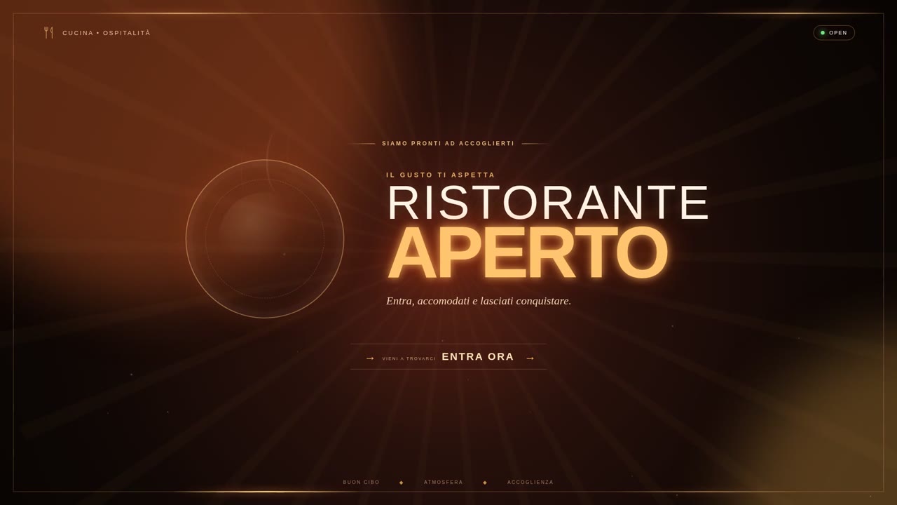 Ristorante Aperto — Benvenuti a Tavola (business_a007)