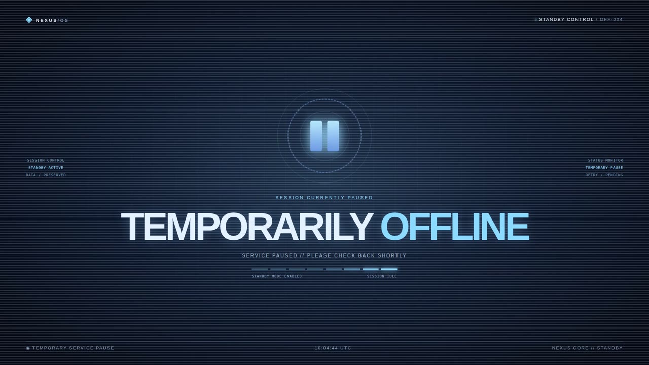 Temporarily Offline — Standby Digitale (web_a024)