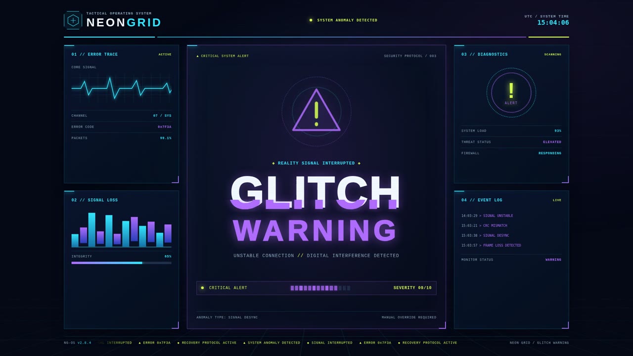 NEON GRID — Glitch Warning (gaming_a003)